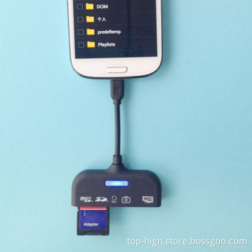 2014 hot selling product MHL to HDMI card reader, 5-in-1 for smartphone